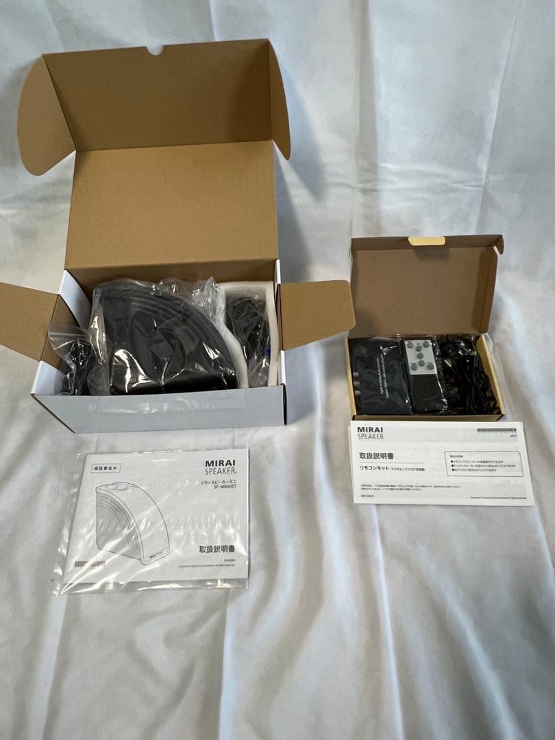 【美品】最新モデル ミライスピーカー ミニ本体とリモコンキット
