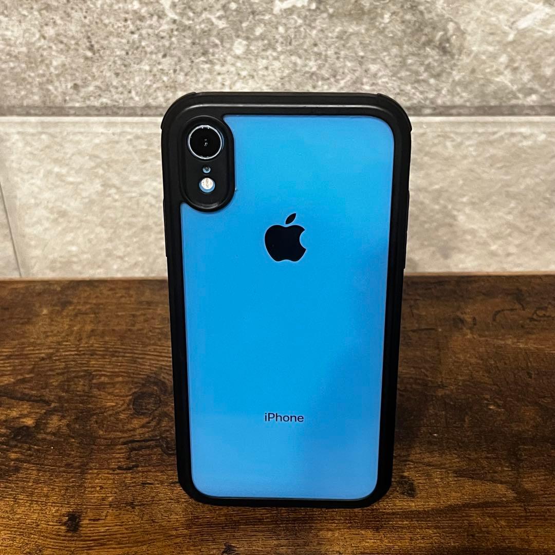 Apple iPhone XR 128GB ブルー【360度全方位ケース付き】