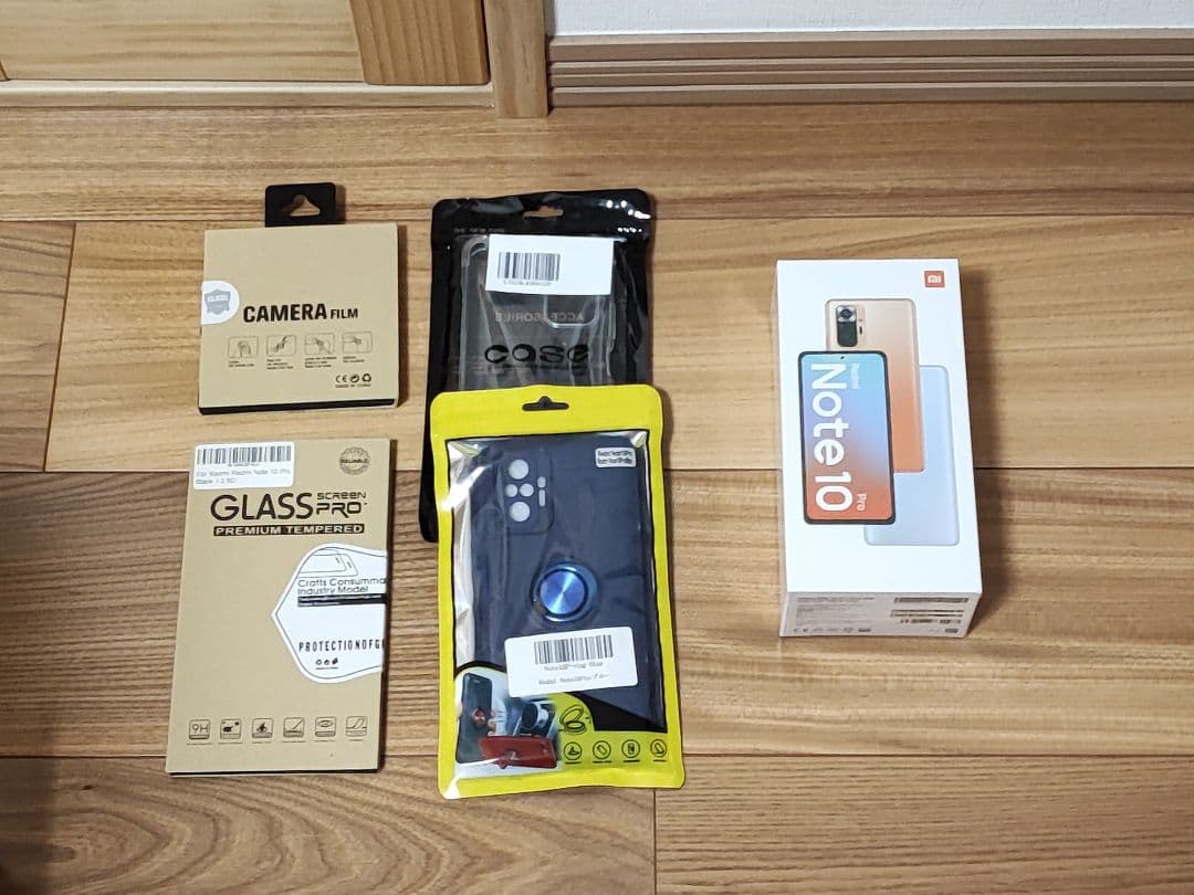 【未使用品】Redmi Note 10 Pro 本体 ケース・ガラスフィルム付き