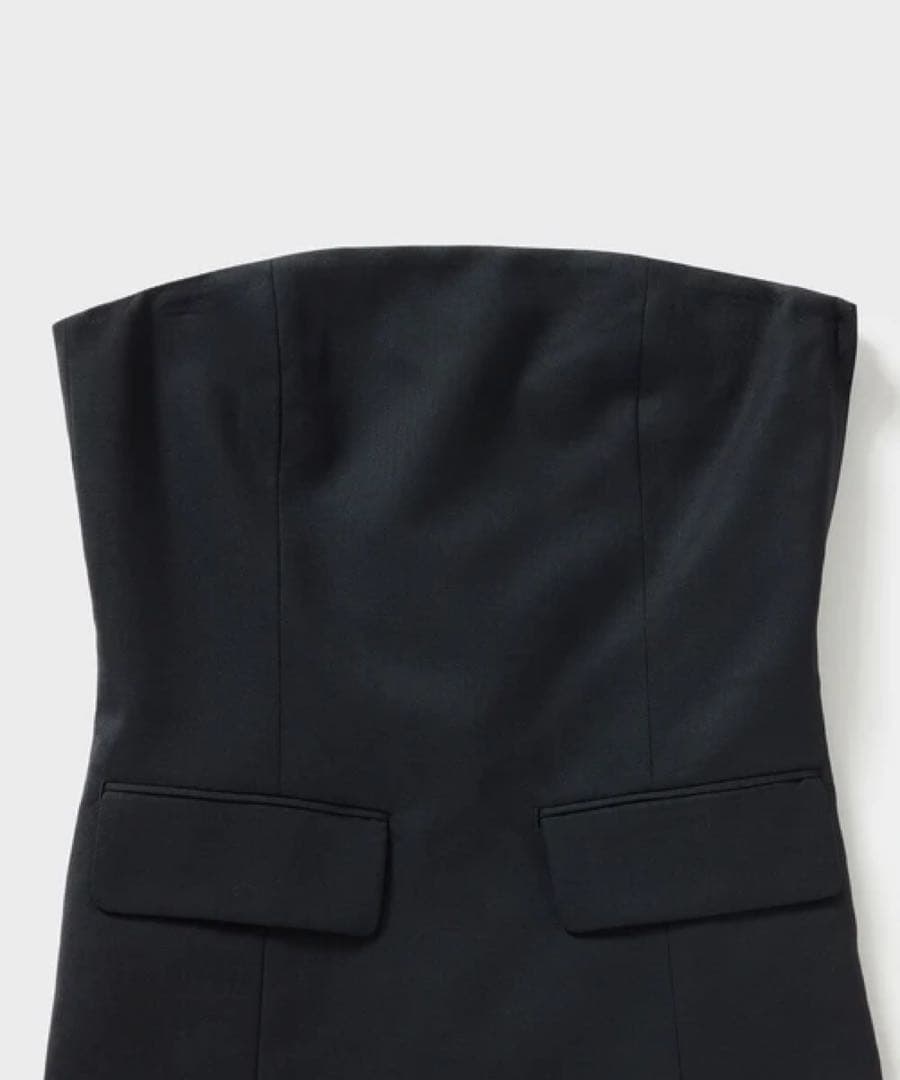 【HYKE】 VIYELLA STRAPLESS TOP