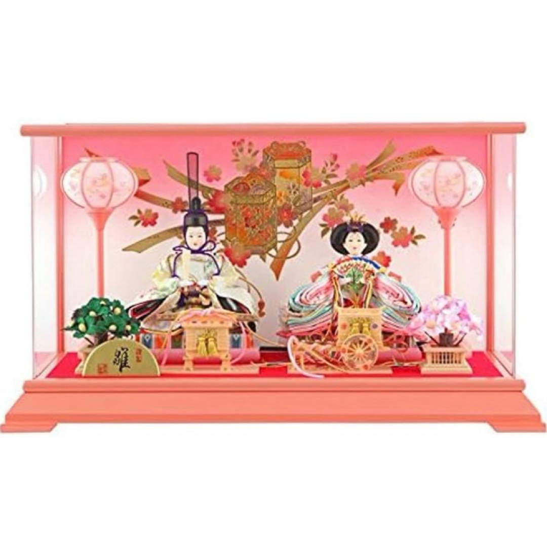 75%OFFセール！【新品本日発送】雛人形 コンパクト ひな人形 ケース飾り