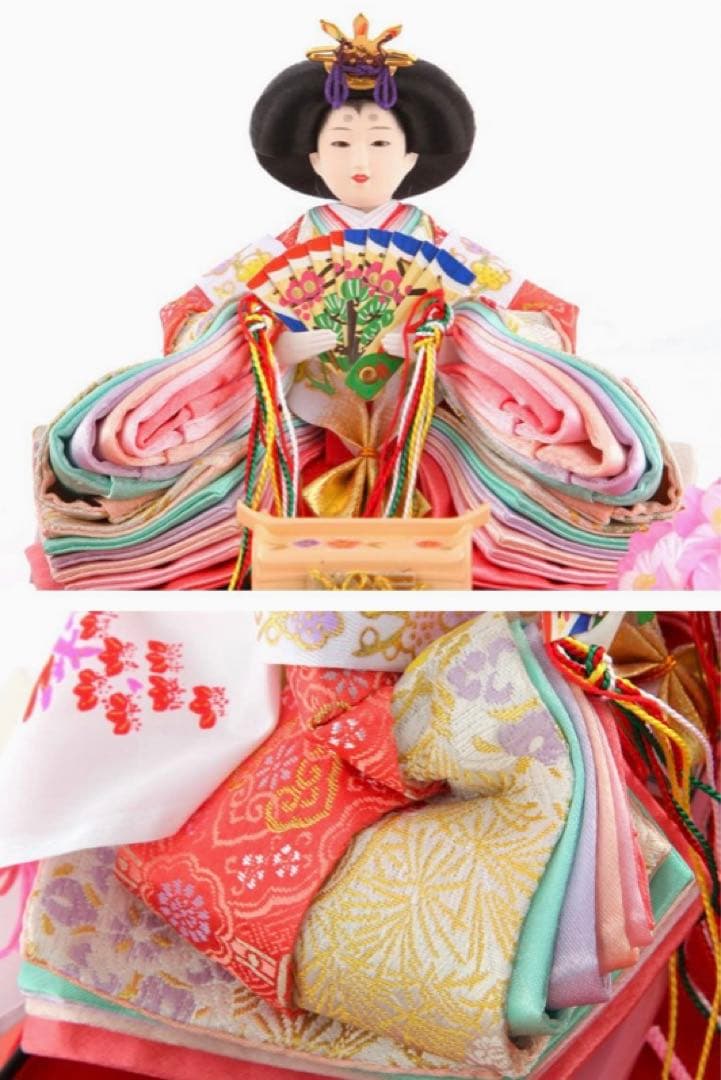 75%OFFセール！【新品本日発送】雛人形 コンパクト ひな人形 ケース飾り