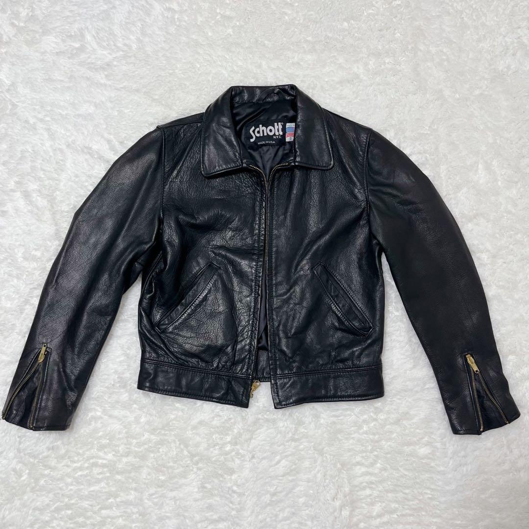 美品 Schott ショット レザージャケット USA製 高級