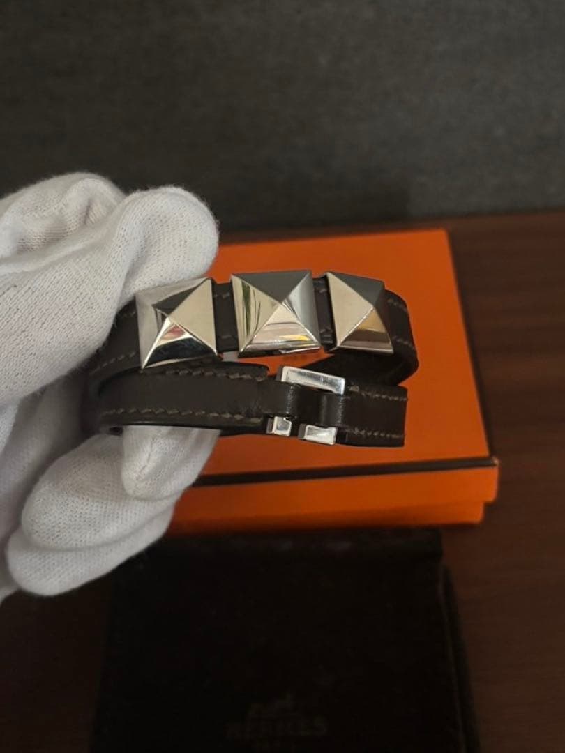 エルメス　メドール　レザー　ブレスレット