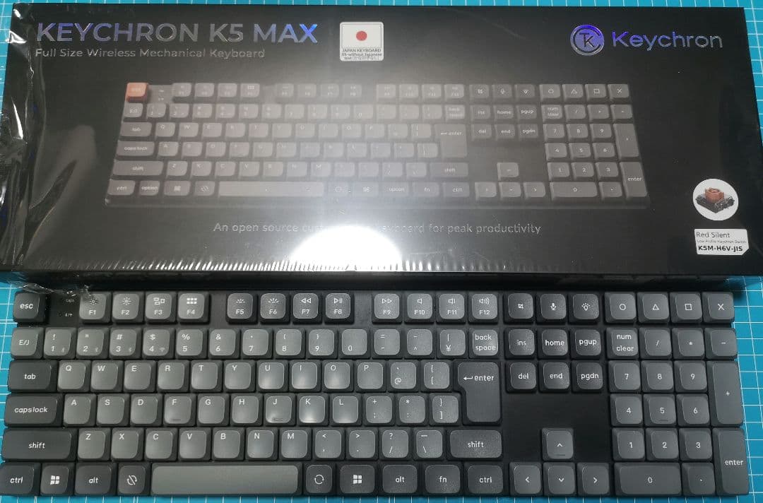 Keychron K5 Max(K5M-H6V-JIS) 静音赤軸 RGBライト