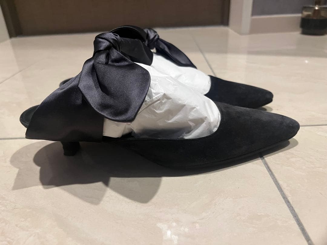 THE ROW リボン付きミュール