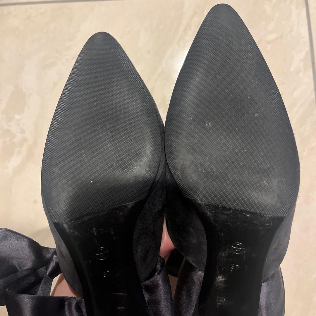 THE ROW リボン付きミュール