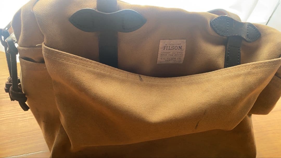 バッグ FILSON RUGGED TWILL TOTE BAG WITH ZIPPER