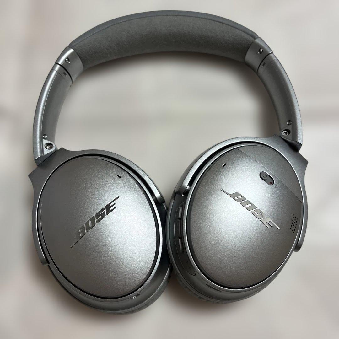 【美品】BOSE ワイヤレスヘッドホン QuietComfort 35 シルバー