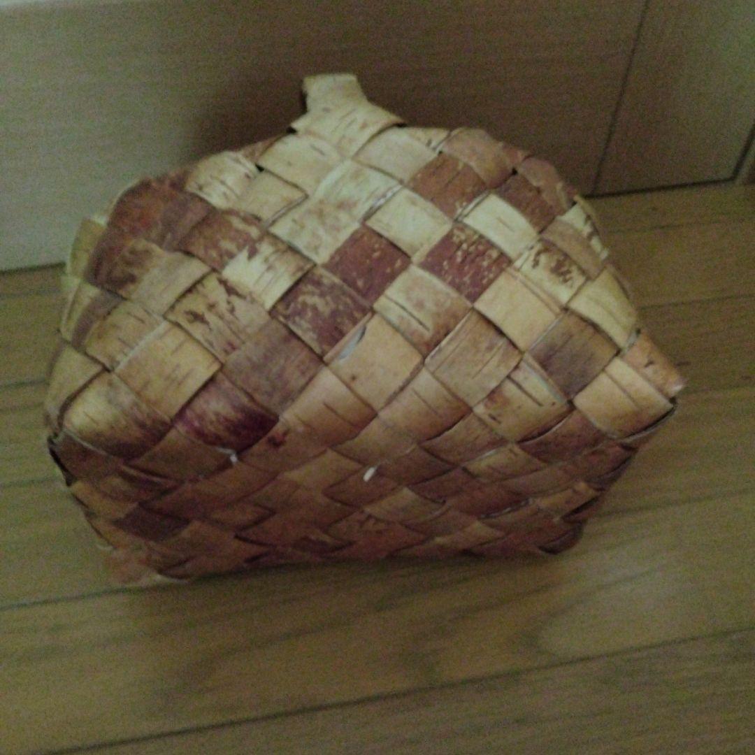 白樺かご　中型　手さげ