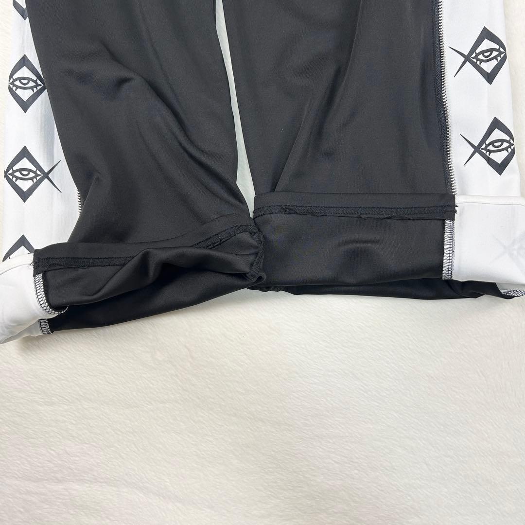 b1439【REFLEM】サイドジップ　ブラック　パンツ　ジャージ　ゴスロリ