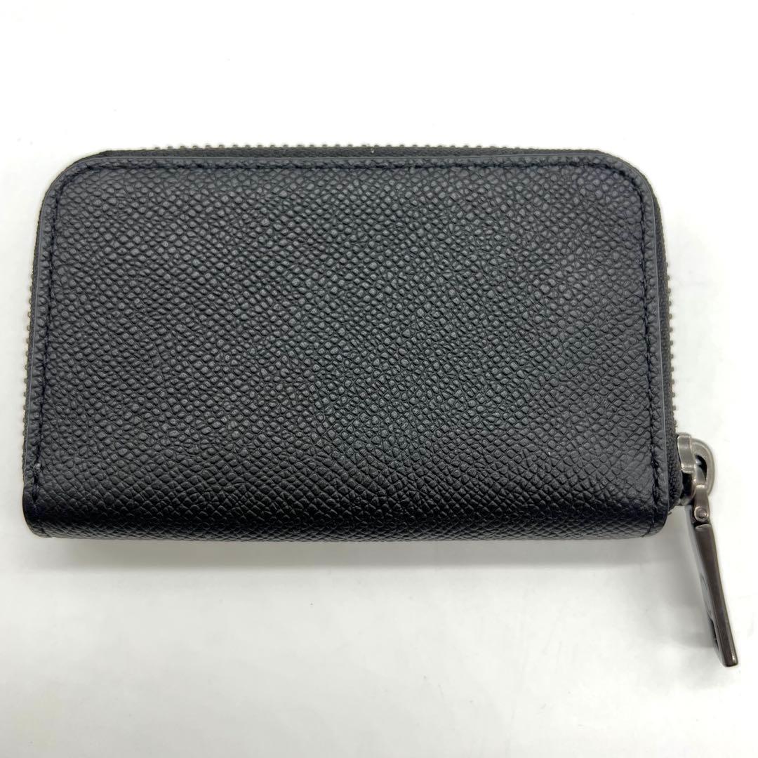 未使用級　COACH　カードケース　ケース　小銭入れ　ラウンドジップ　黒