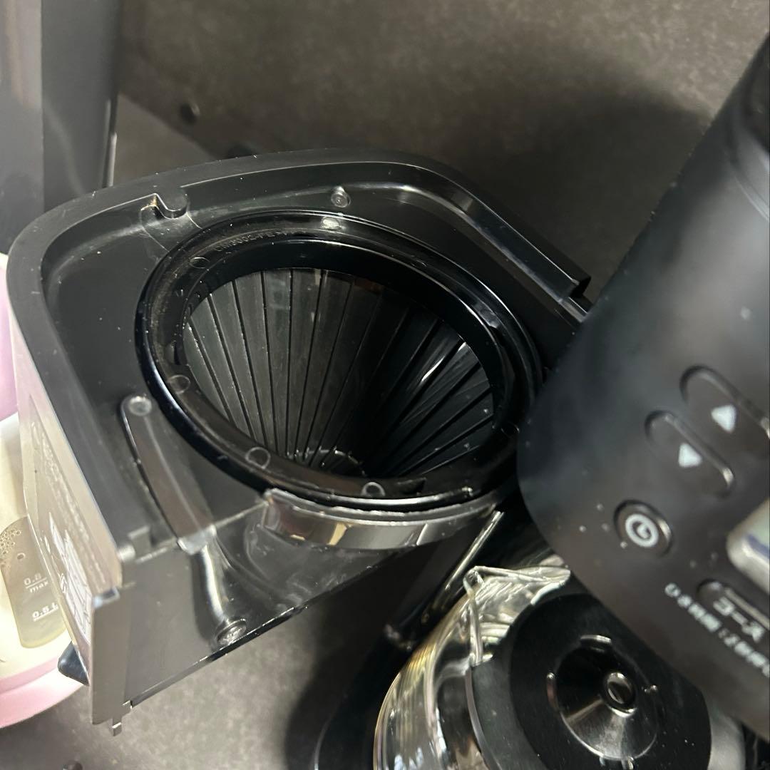 中古　sirocaコーン式コーヒーメーカー　SC-C251 珈琲豆　ブラック　黒