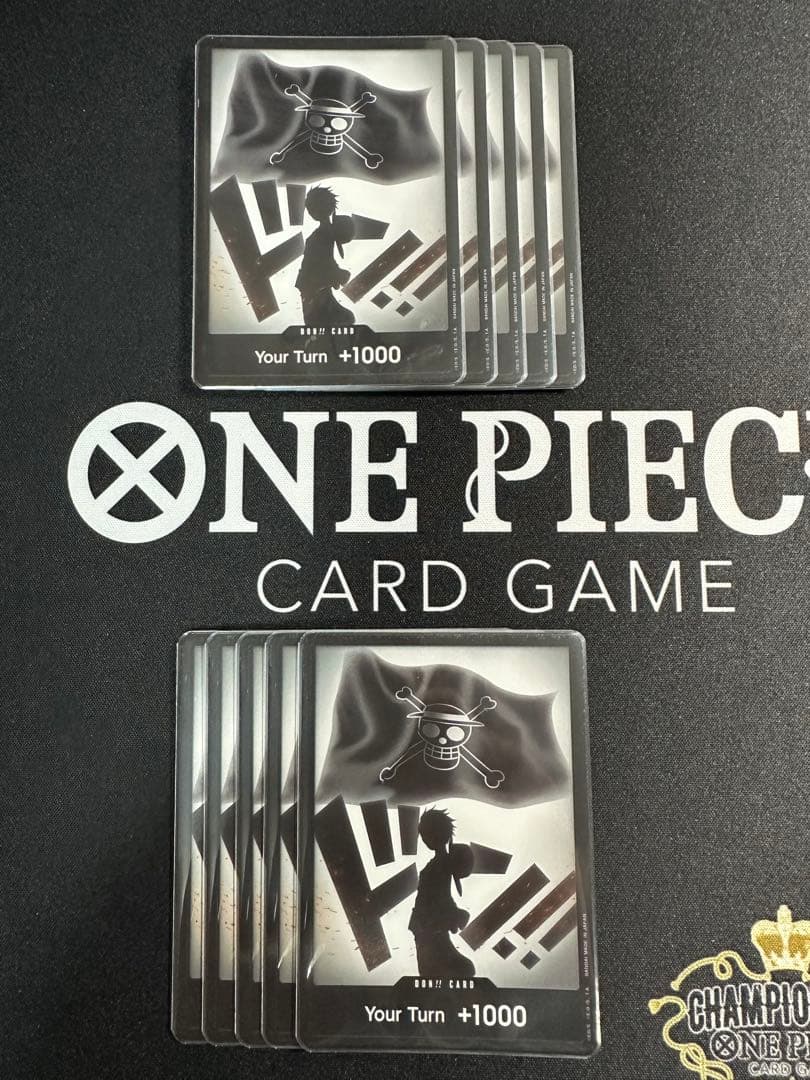 10枚セット　海外限定　ルフィ　ドンカード　英語　レリーフ　ドン
