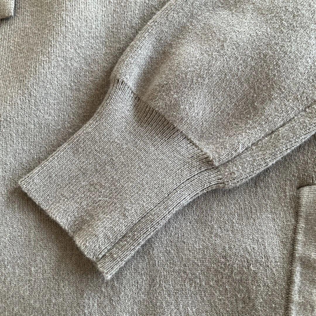 セオリーリュクス✖️高橋リタコラボコットンカシミヤ　ニットフーディ　カーキ