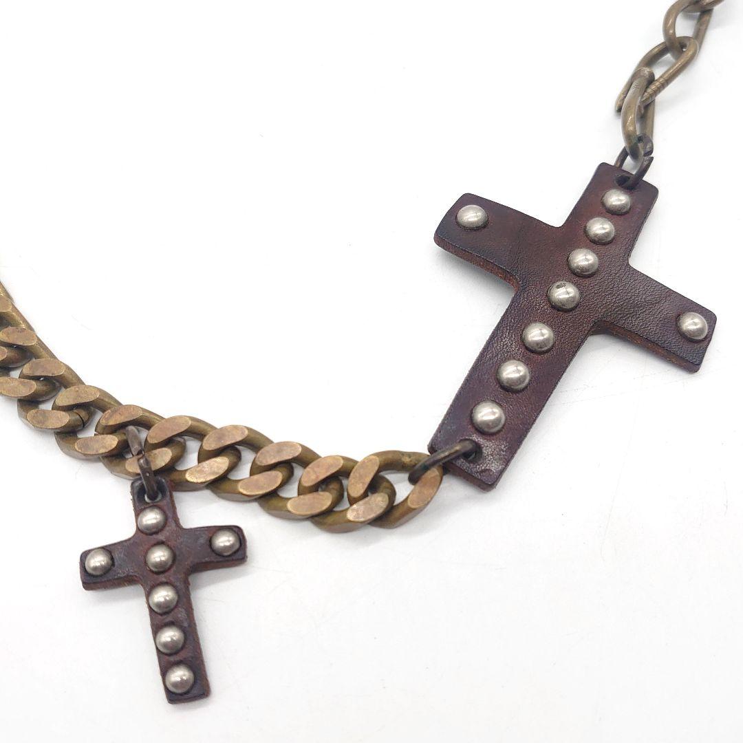 HTC メンズ ロザリオ スタッズ ウォレットチェーン