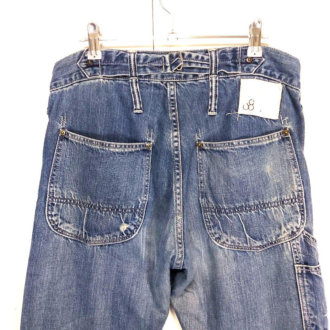 JOHNBULLライトオンスデニムビンテージ加工ペインターパンツ M 大戦