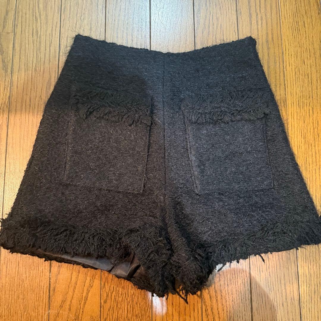 SLY FLUFFY TWEED S/PT ツイード ショートパンツ