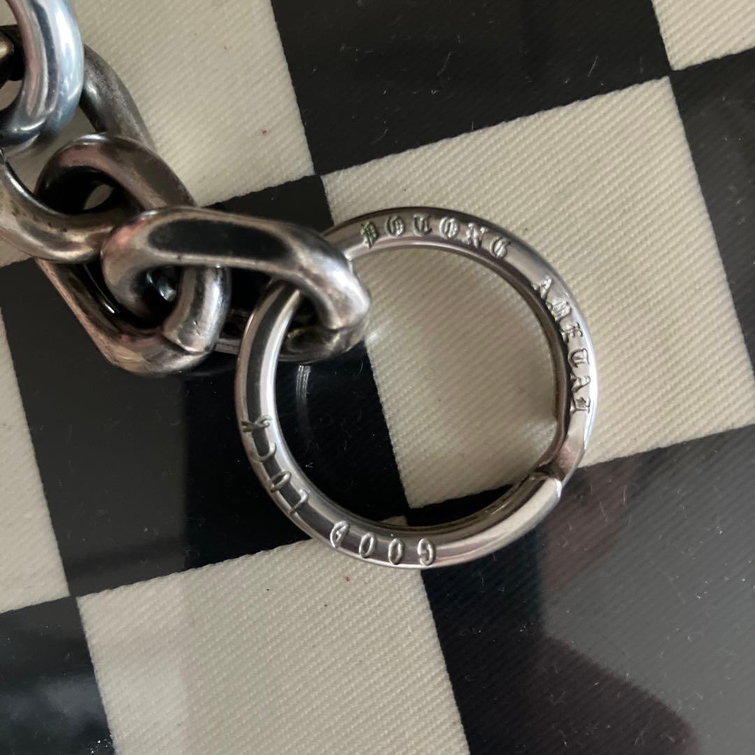 フランス製カラビナ使用　キーチェーン　新品未使用！刻印入りキーリングセット