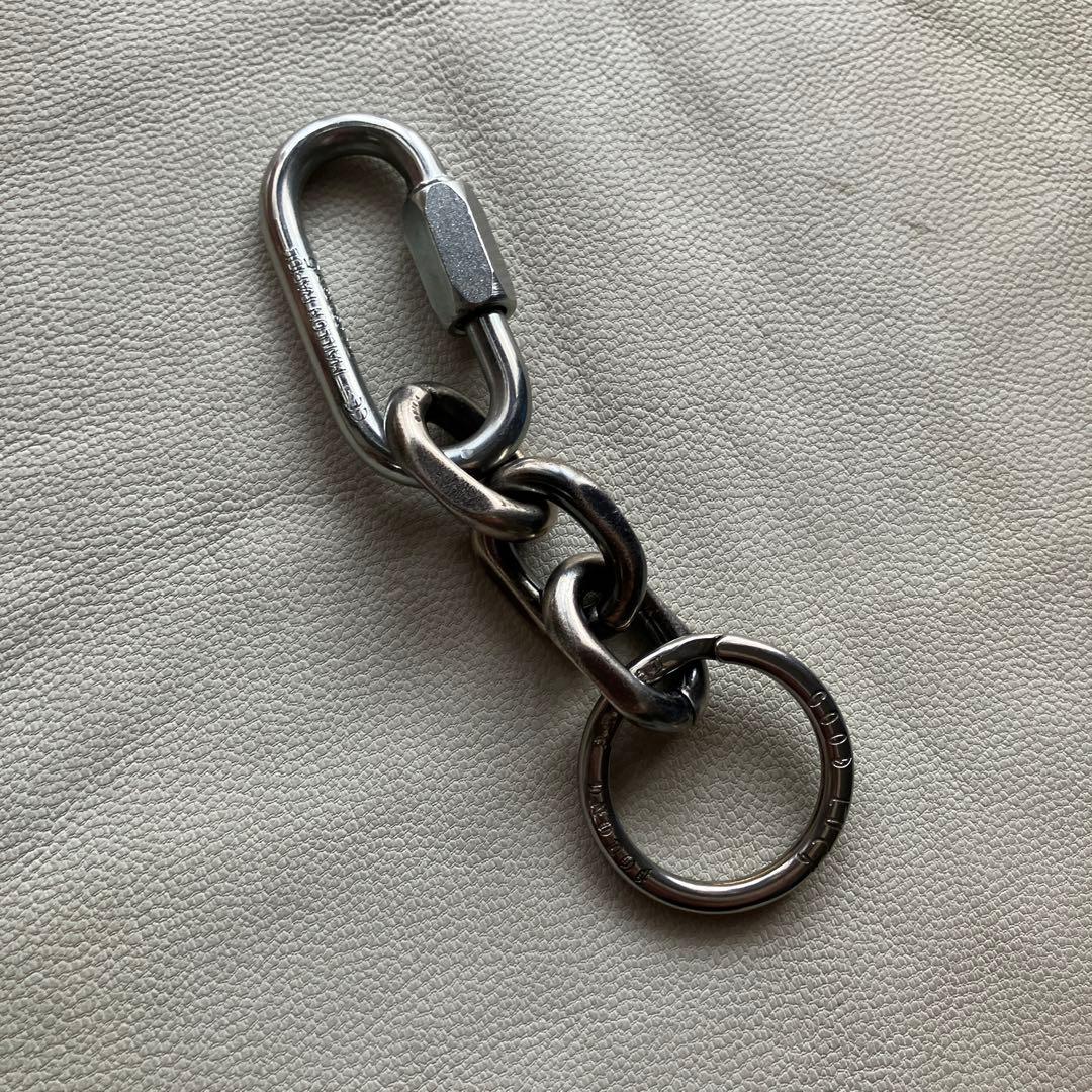 フランス製カラビナ使用　キーチェーン　新品未使用！刻印入りキーリングセット