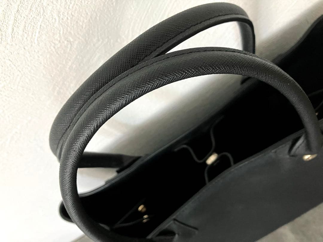 【美品✨オールレザー/A4サイズ】アニエスベー　トートバッグ　ビジネス　黒