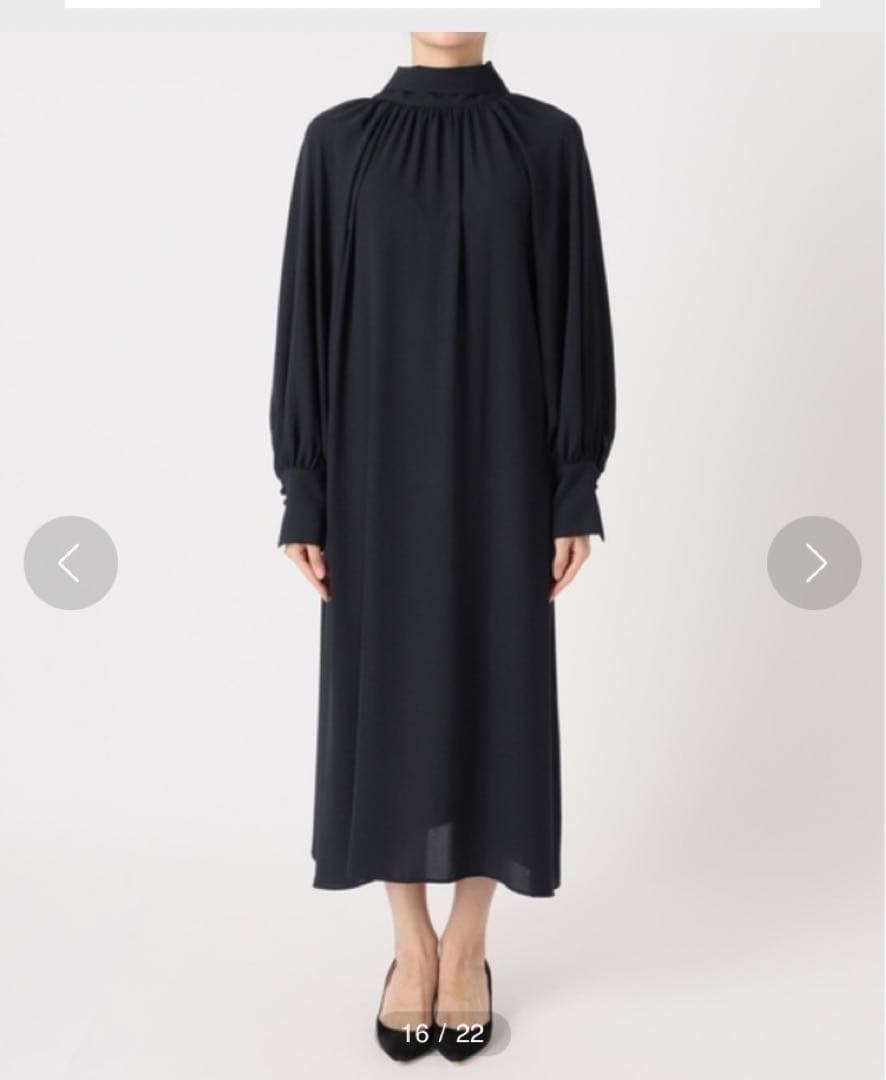 VERMEIL par iena 2wayボウタイワンピース　ネイビー　卒業式