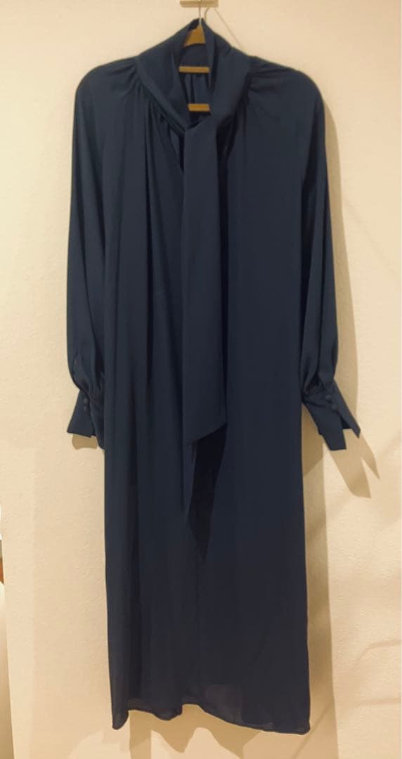 VERMEIL par iena 2wayボウタイワンピース　ネイビー　卒業式