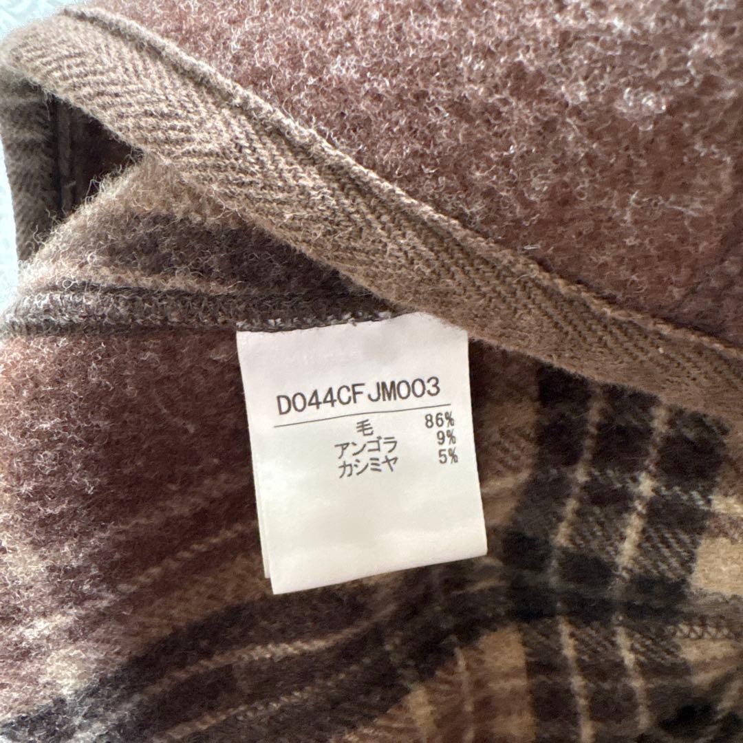 Papas＋　アンゴラ カシミヤ混ウール カバーオールジャケット　L ブラウン