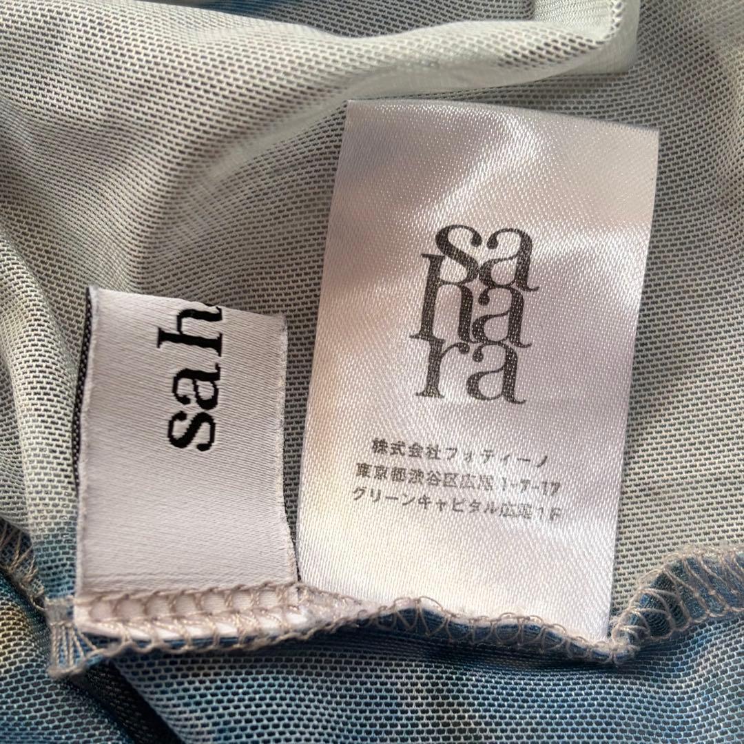 【美品】sahara High Neck Sheer Top 03Irises