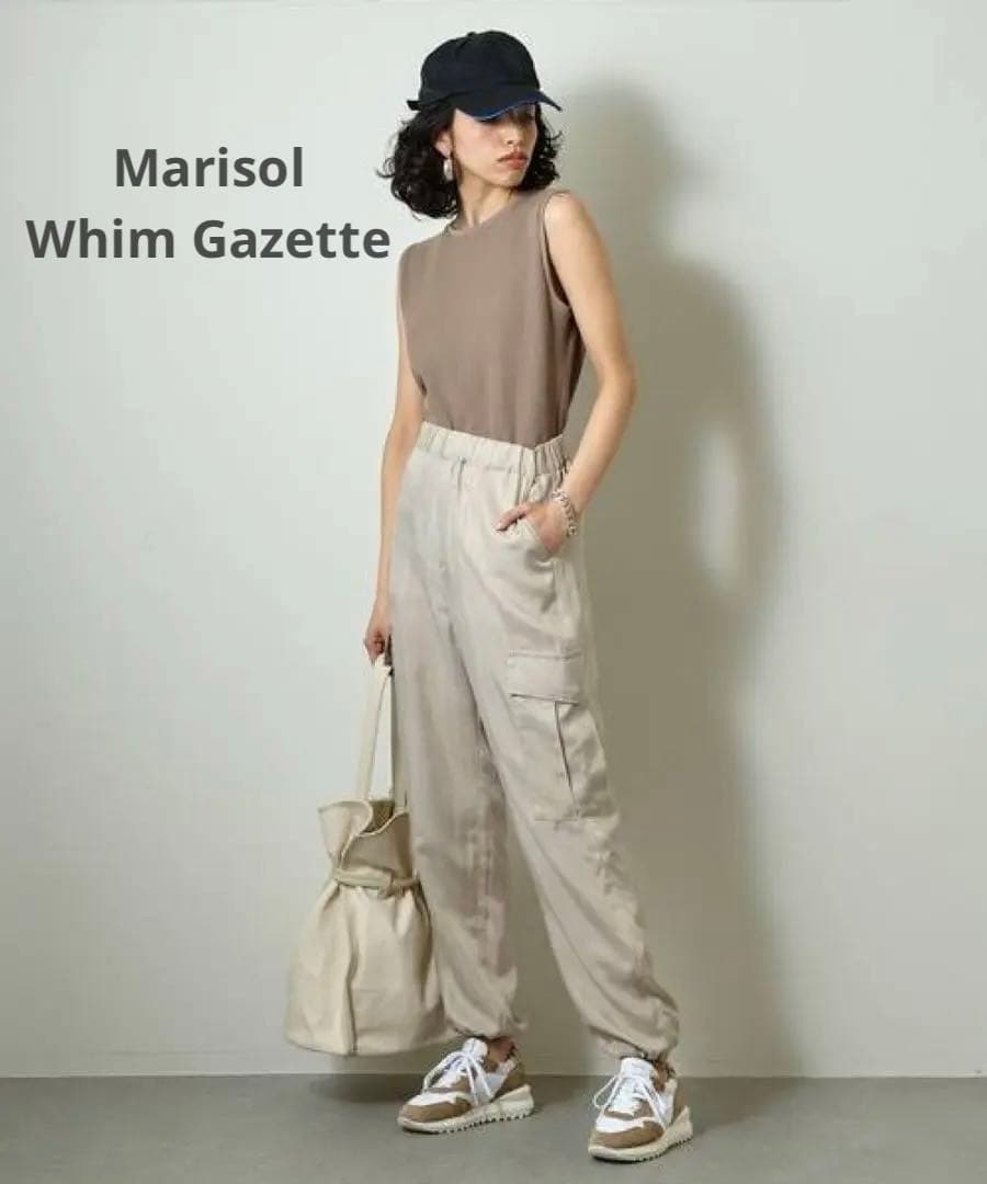 ウィムガゼットMarisolコラボキュプラフィブリルカーゴパンツ