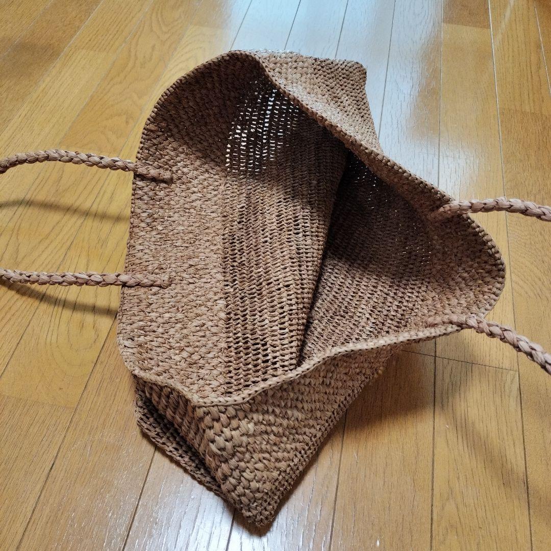 ラフィア トートバッグ 大きめ