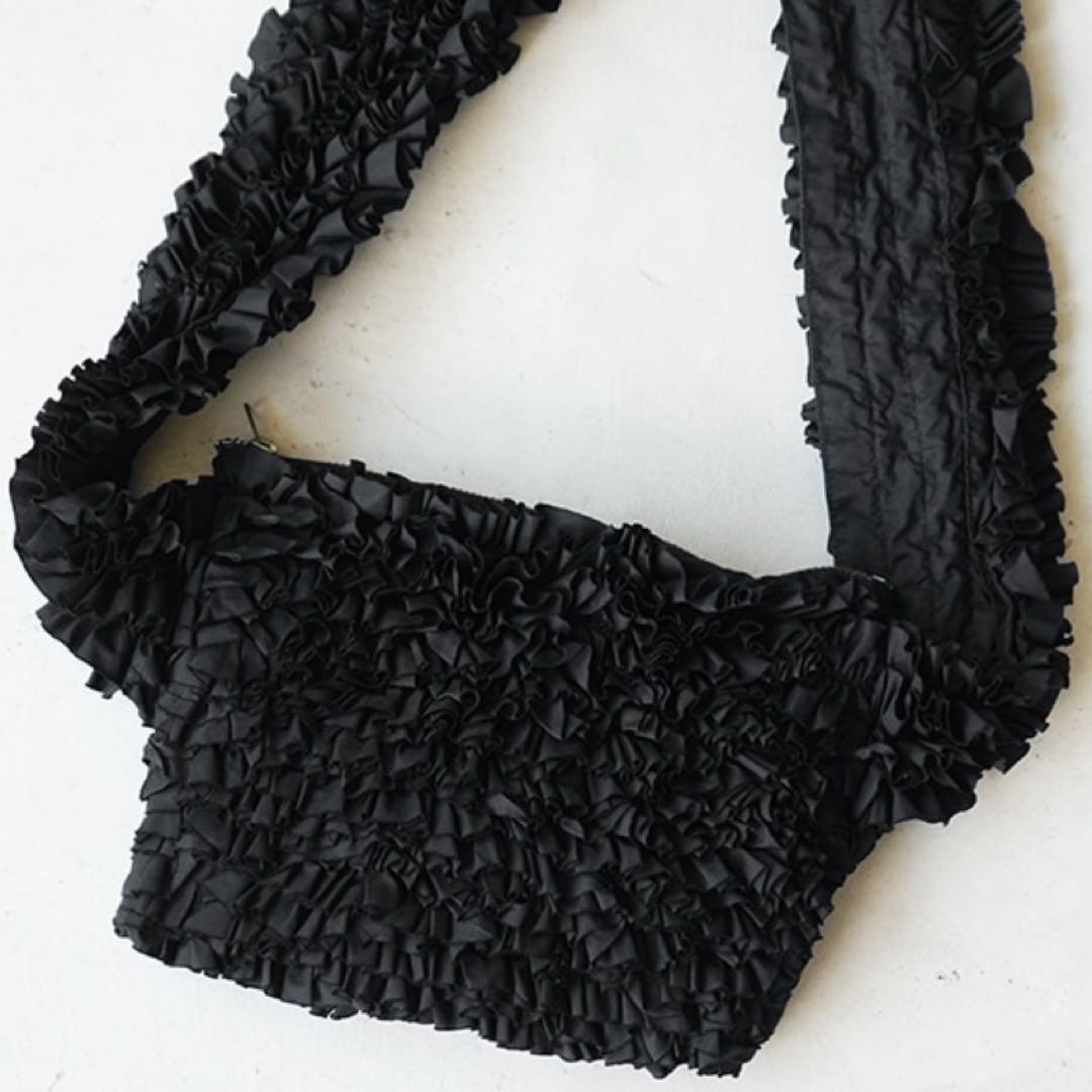 完売品　R&D.M.Co- オールドマンズテーラー　フリルボディバッグ　黒