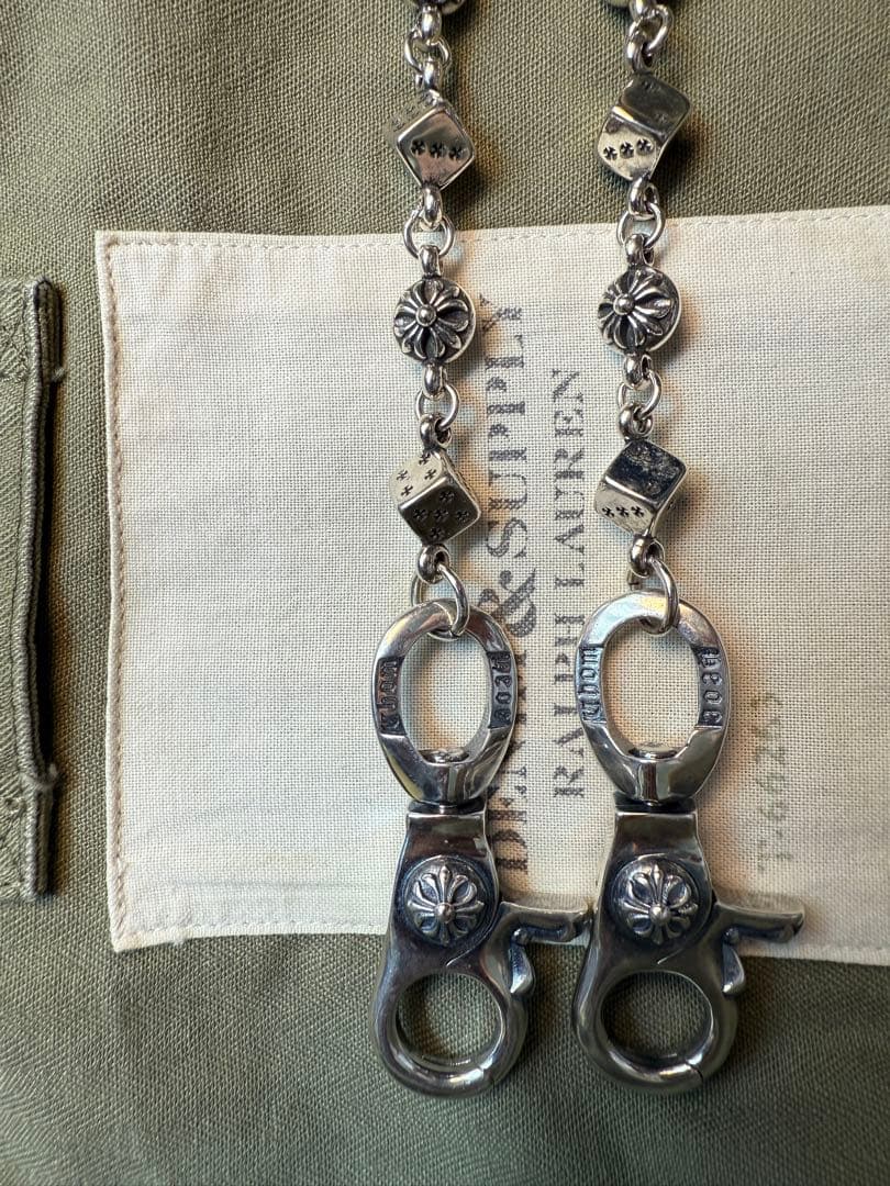 【Dice × Flower ウォレットチェーン】 重厚で存在感QBSZSZ15