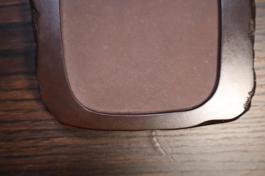 【新品未使用】赤間硯　下井唯石作　梅文研彫　桐箱付き