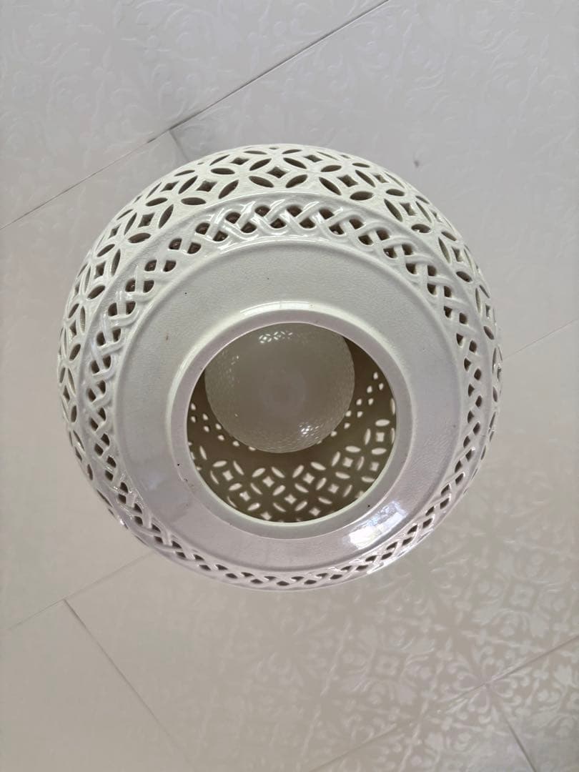 アンティーク調陶器ペンダントライト