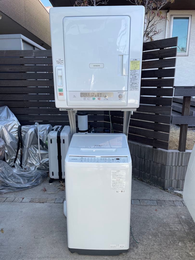 【美品】2024年製 日立洗濯機7kg 衣類乾燥機6kgセット