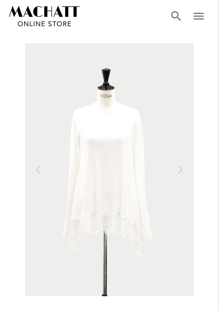 MACHATT ヘムレースロンT ホワイト