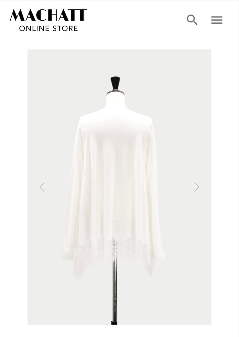 MACHATT ヘムレースロンT ホワイト
