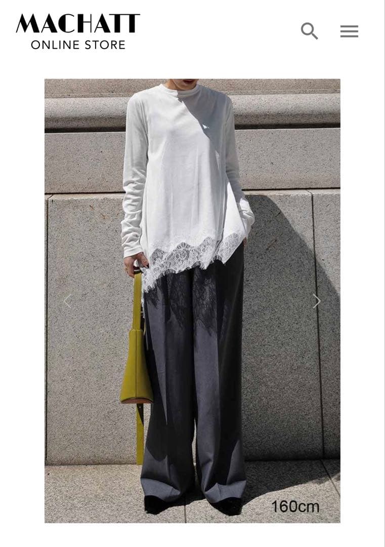 MACHATT ヘムレースロンT ホワイト