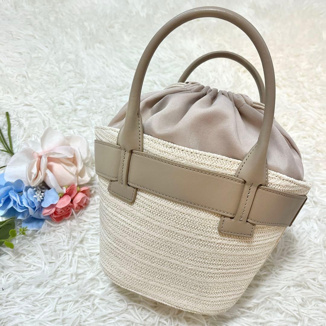 美品♡Herlipto Palma Mini Tote Bag taupe