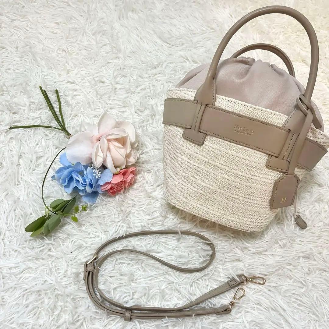 美品♡Herlipto Palma Mini Tote Bag taupe