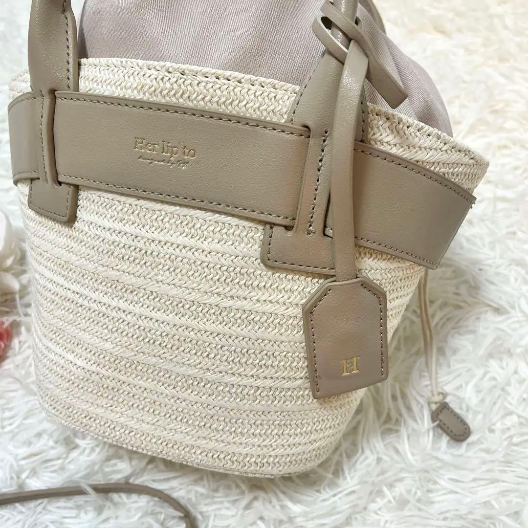 美品♡Herlipto Palma Mini Tote Bag taupe