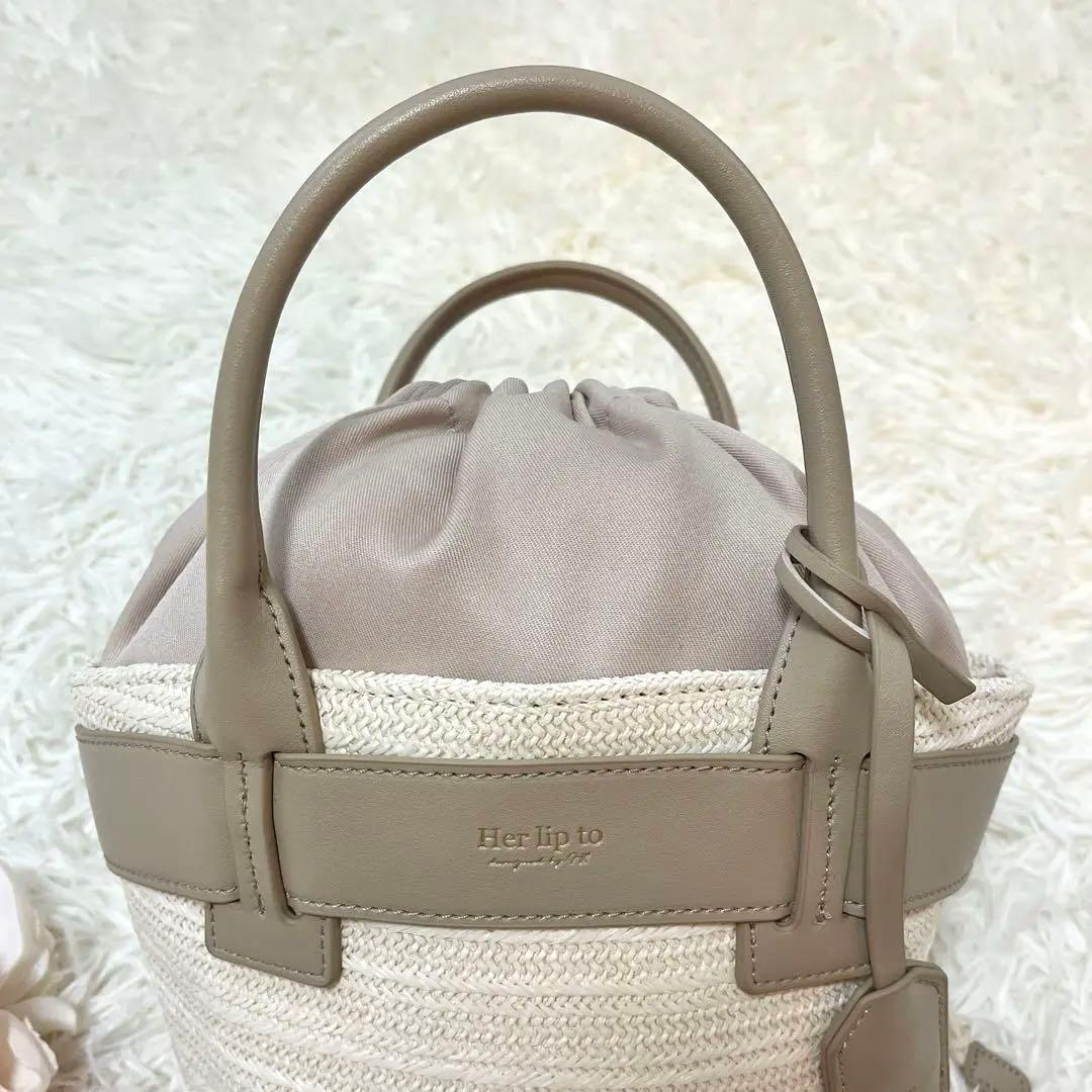 美品♡Herlipto Palma Mini Tote Bag taupe