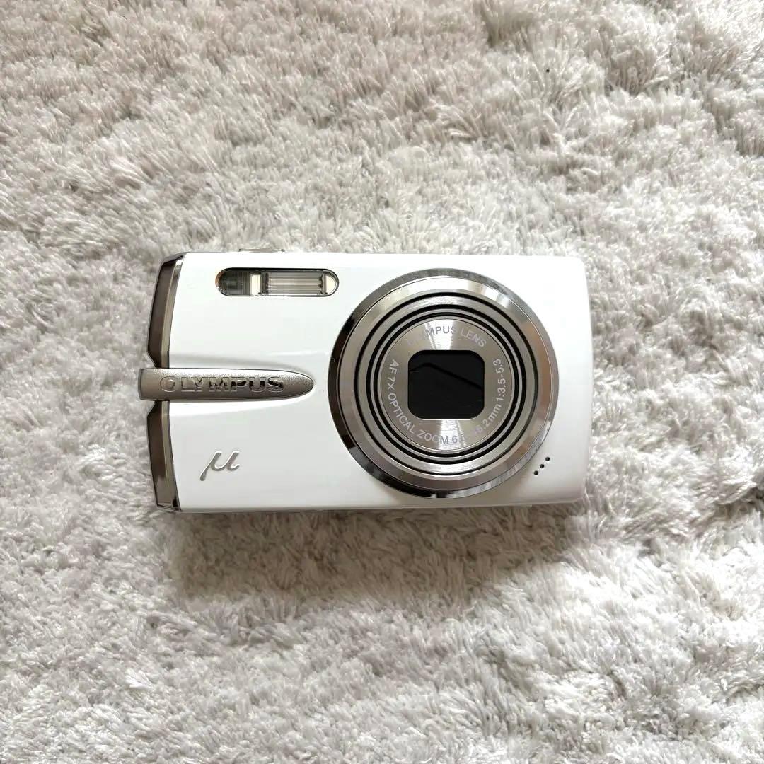希少品【動作確認済】OLYMPUS オリンパス μ1020 レトロコンデジ 白