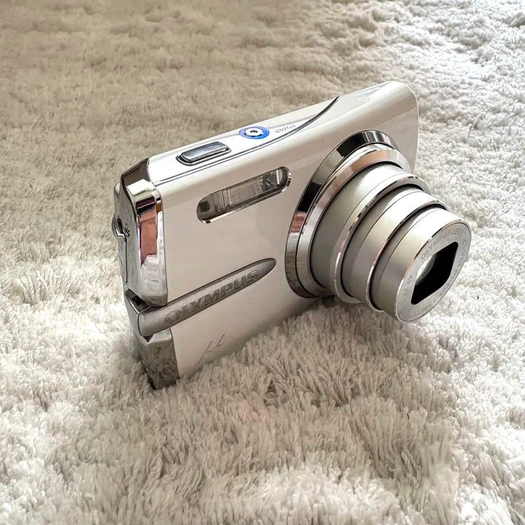 希少品【動作確認済】OLYMPUS オリンパス μ1020 レトロコンデジ 白