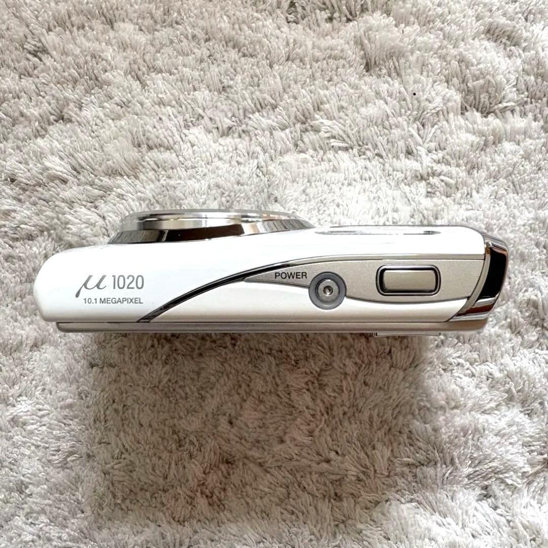 希少品【動作確認済】OLYMPUS オリンパス μ1020 レトロコンデジ 白