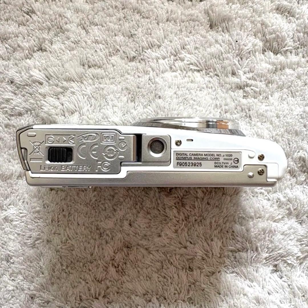 希少品【動作確認済】OLYMPUS オリンパス μ1020 レトロコンデジ 白