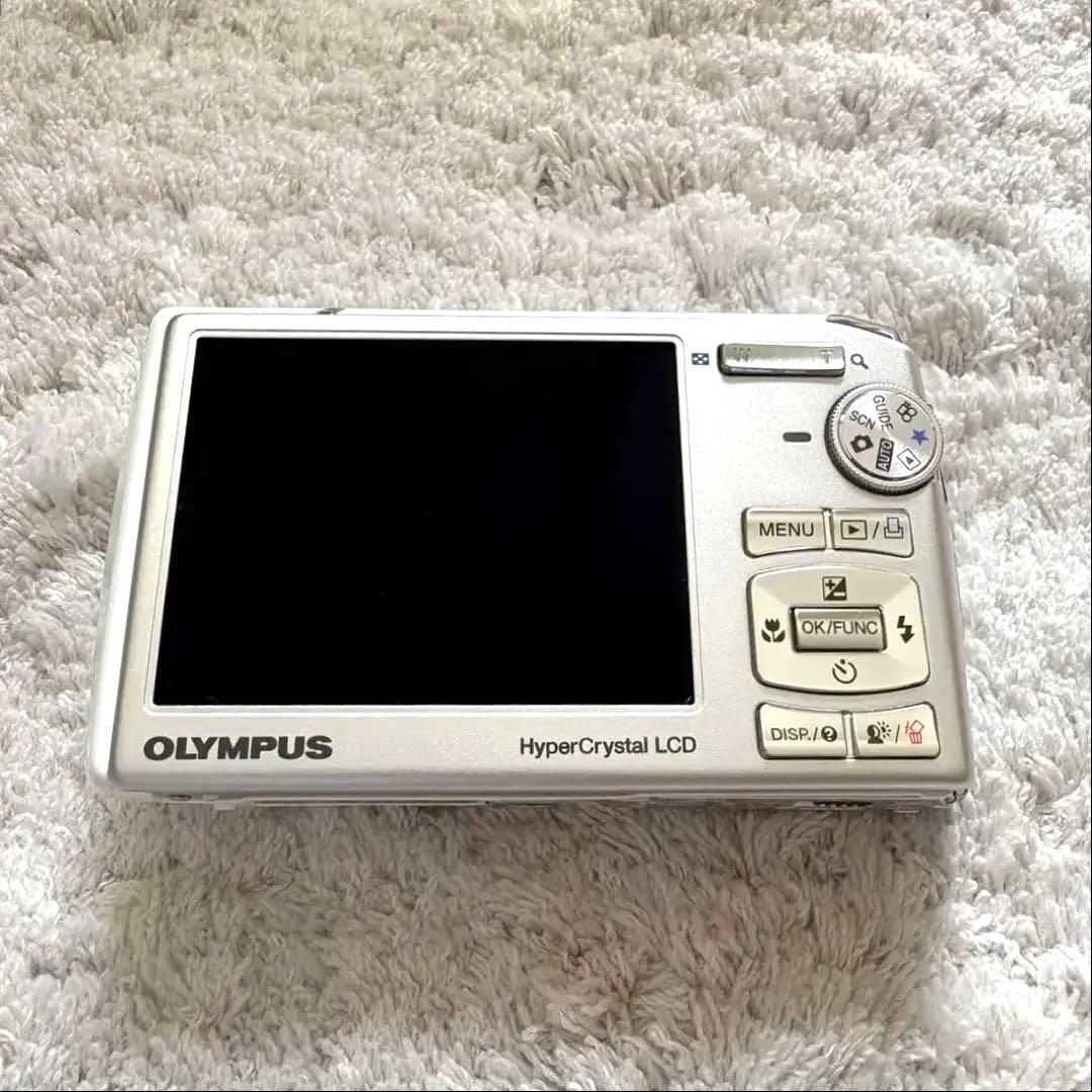 希少品【動作確認済】OLYMPUS オリンパス μ1020 レトロコンデジ 白