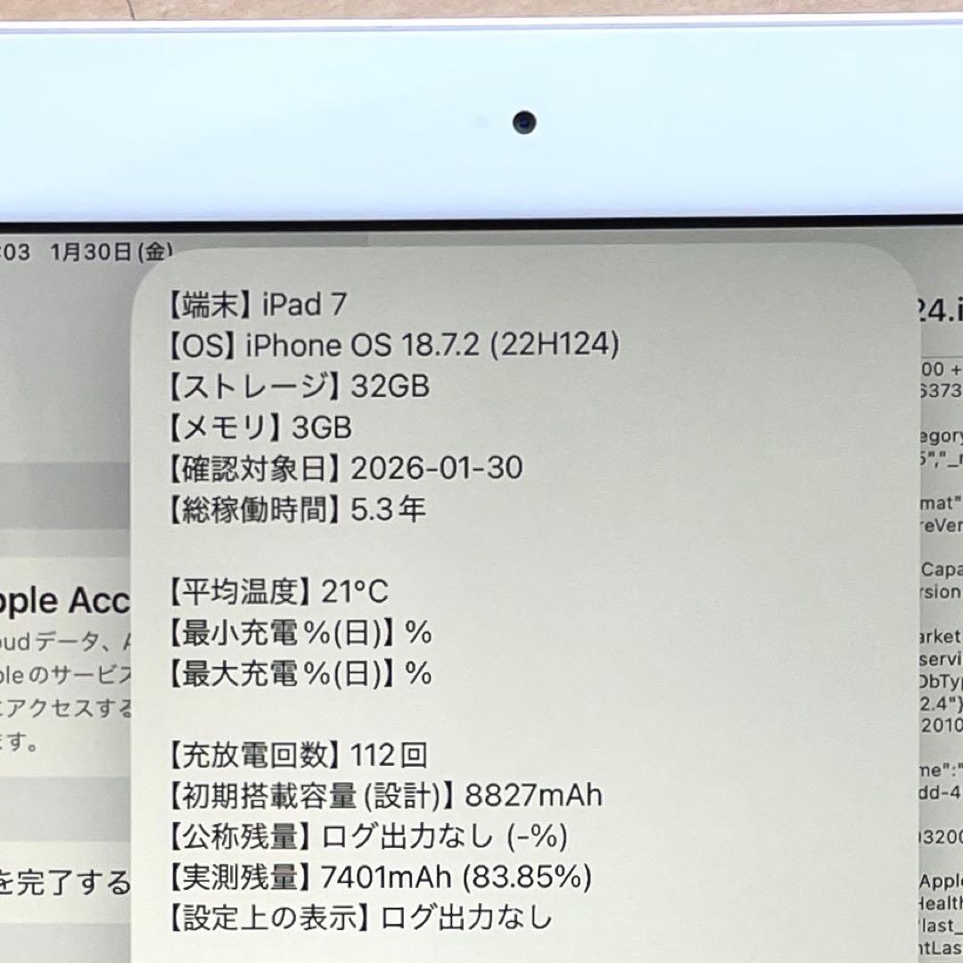 iPad 第7世代 Wi-Fi+Cellular シルバー　32GB 超美品#6