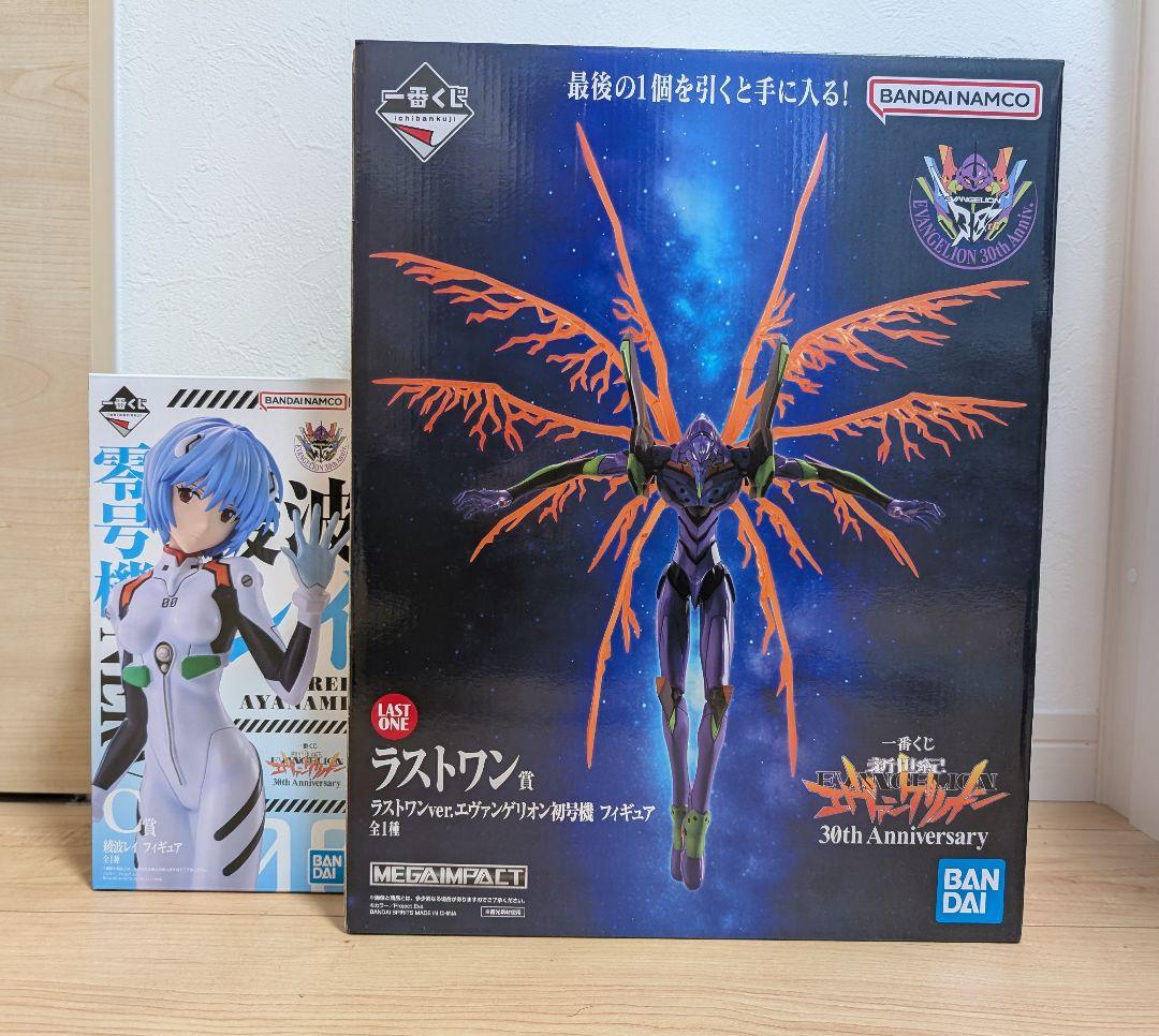 エヴァ　一番くじ　ラストワン賞 初号機 　C賞綾波レイ　 おまけ付き